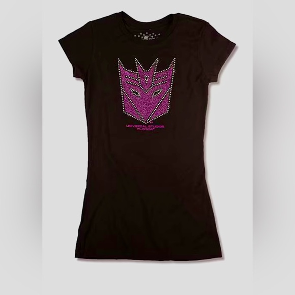 Universal Studios Tops - Transformers Decepticon Shield Ladies T-Shirt